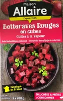 Betteraves rouges en cube