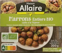 Marrons entiers bio