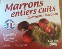 Marrons entiers cuits