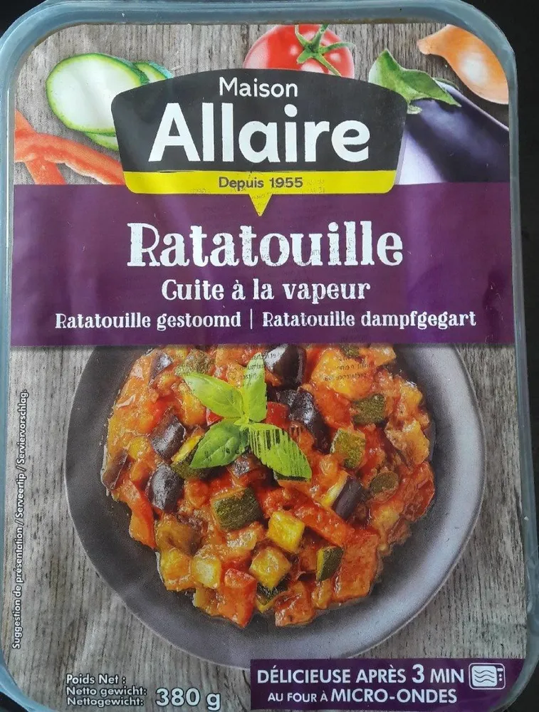 Ratatouille cuite à la vapeur