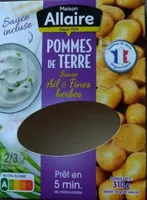 Pomme de terre sauce ail et fines herbes