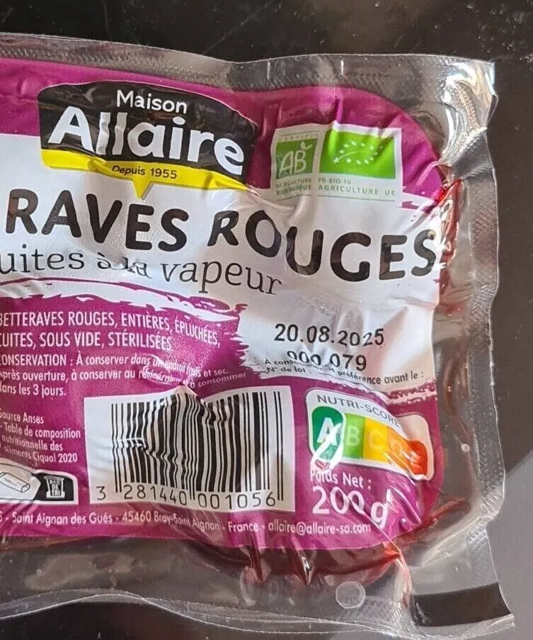 Betteraves Rouges Bio