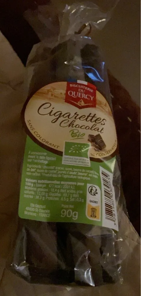 Cigarettes en chocolat