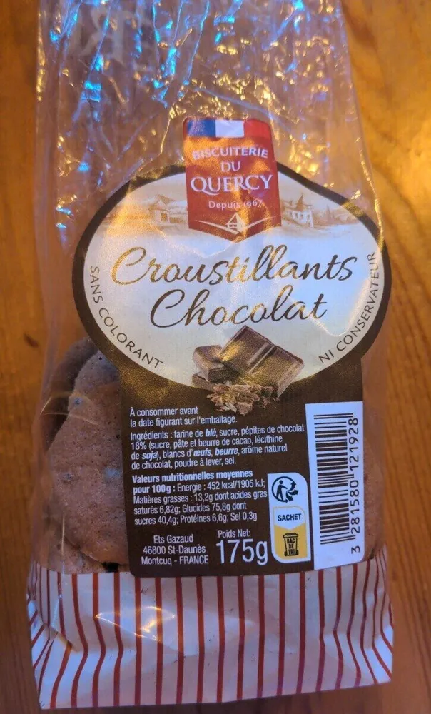 Croustillants chocolat