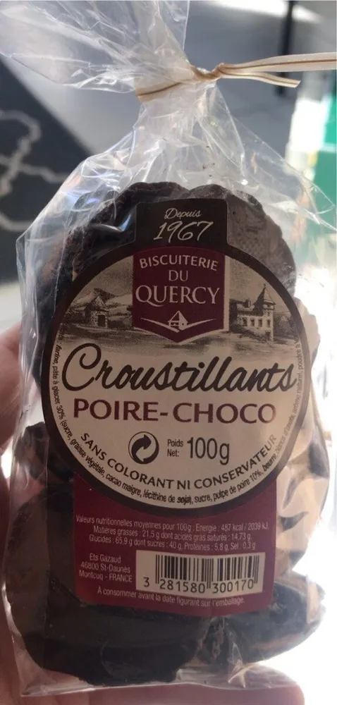 Croustillants poire-choco