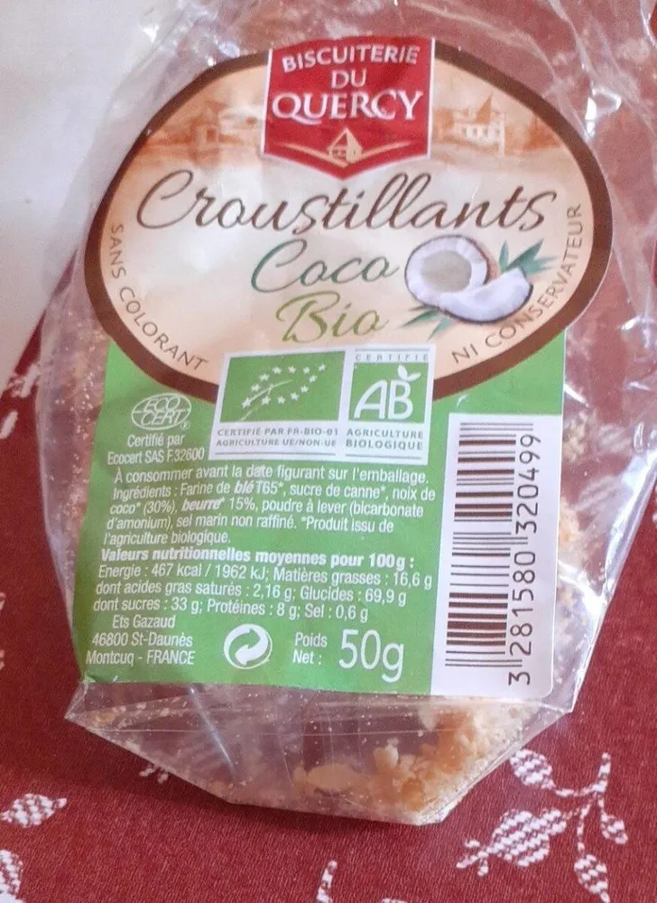 Croustillants coco bio