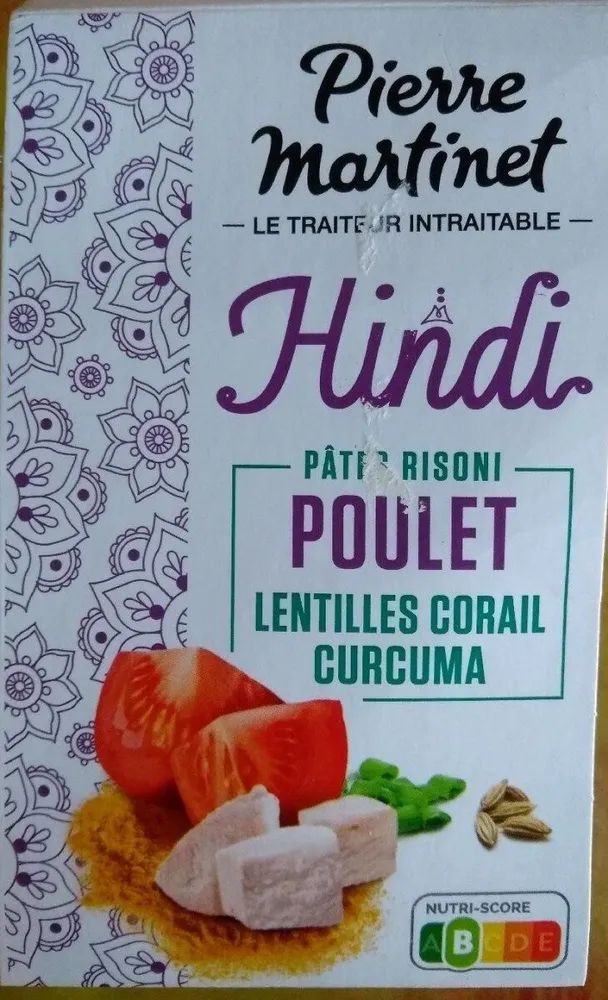 Hindi Pâtes risoni poulet lentilles corail curcuma