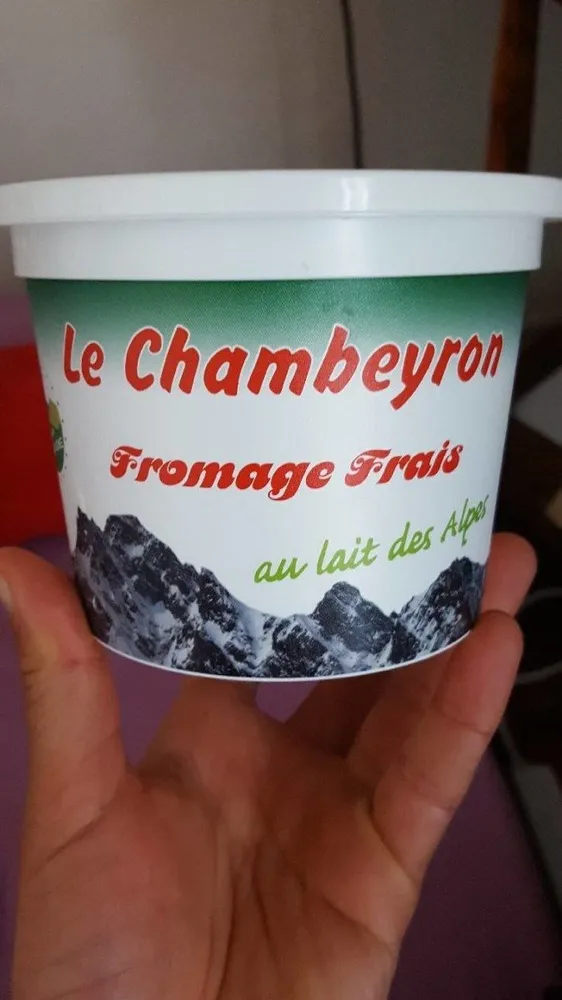 Fromage frais au lait des alpes