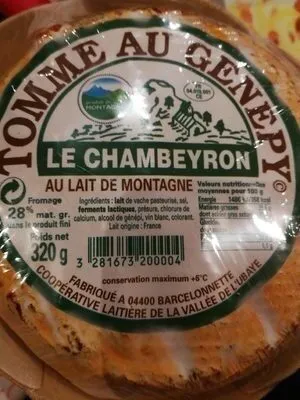 Tomme au génépy