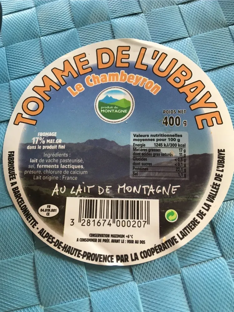 Tomme de l'Ubaye