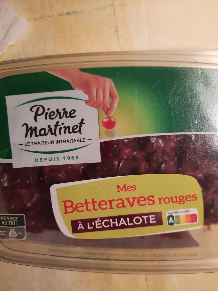 Mes Betteraves rouges à l' échalote