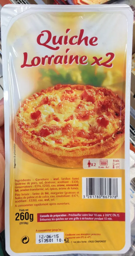 Quiche Lorraine x2