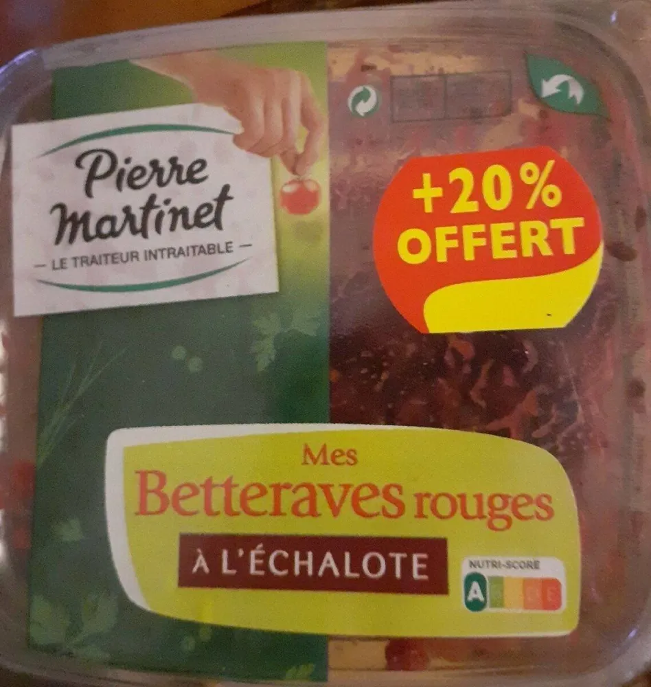 Mes Betteraves rouges à l'échalote