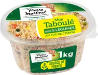 Mon taboulé aux 5 légumes au jus de citron