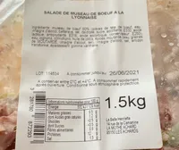 Salade de museau de boeuf a la lyonnaise