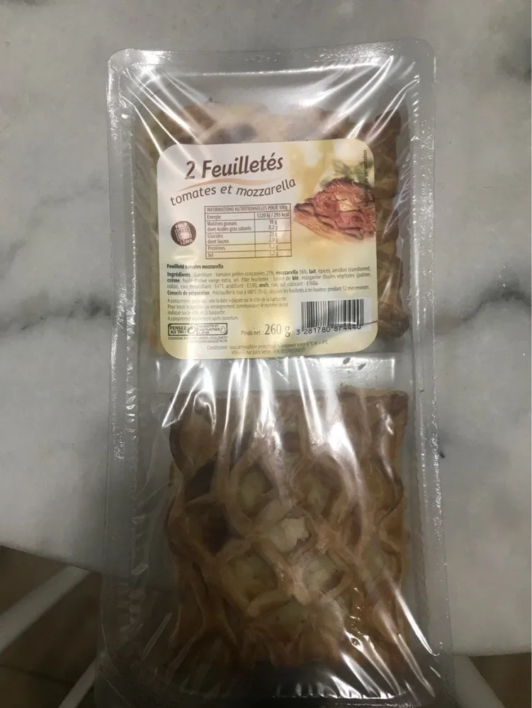 Feuilletés tomates mozzarella