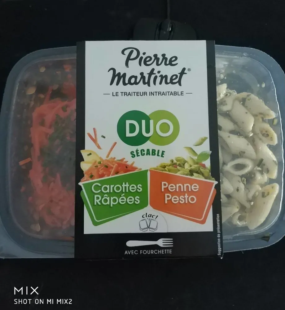 Carottes  Râpées  Penne Pesto