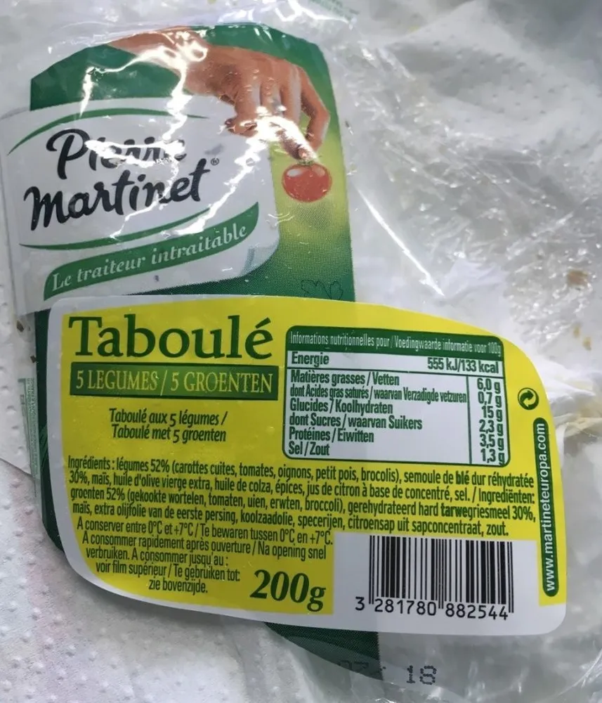 Taboulé 5 légumes