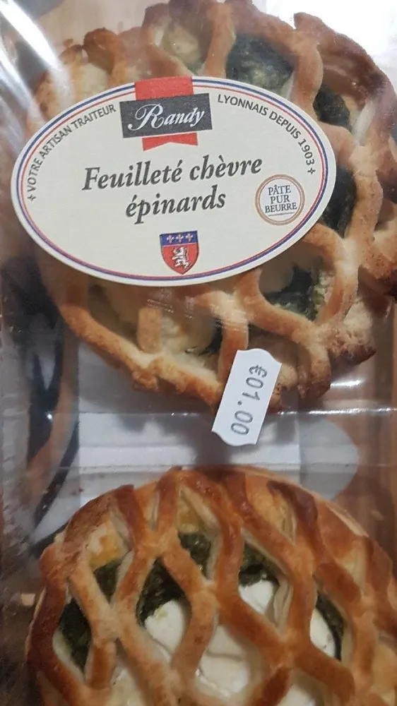 Feuilleté épinard chèvre