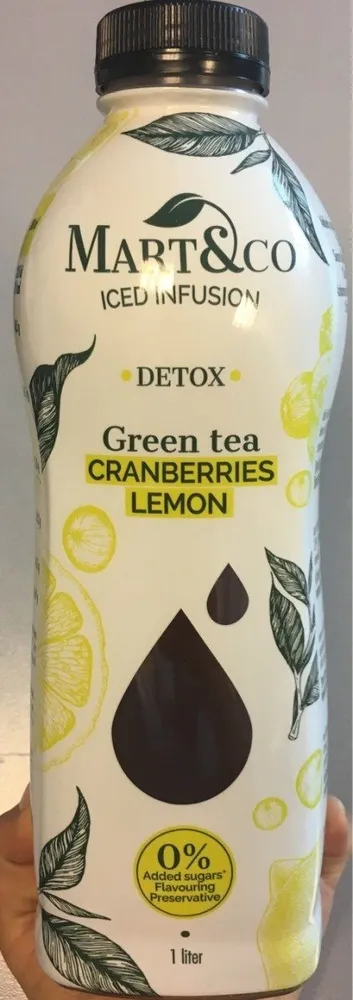 Infusion Glacée Citron Cranberries