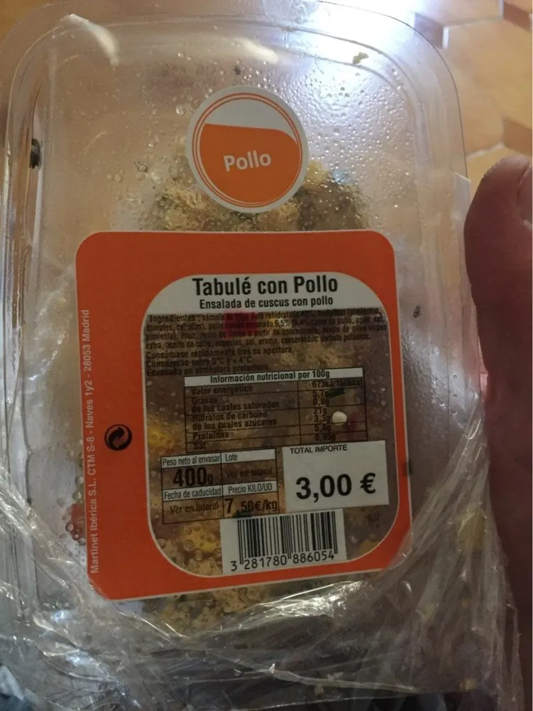 Tabulé con pollo