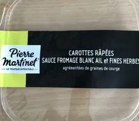 Carottes râpées sauce fromage blanc ail et fines herbes