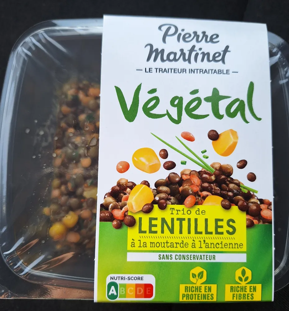 Trio de lentilles à la moutarde à l'ancienne - Végétal