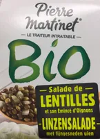 Salade de lentilles et son emince d'oignons