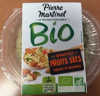 Taboulé aux fruits secs raisins et amandes