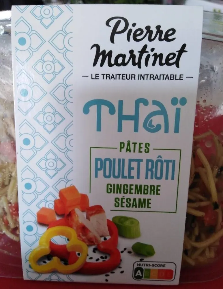Thai Pâtes Poulet rôti Gingembre Sésame