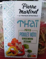 Thai Pâtes Poulet rôti Gingembre Sésame