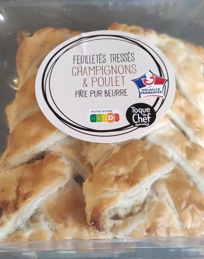 Feuilleté tressés champignons & poulet