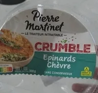Crumble épinards chèvre