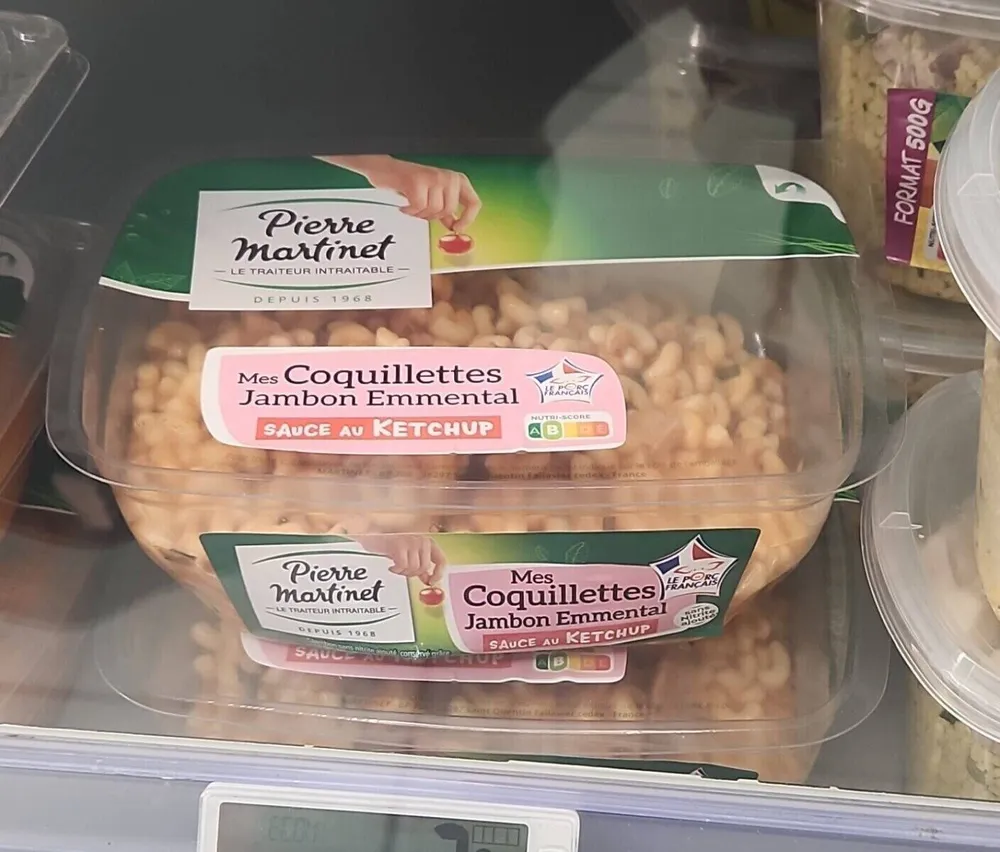 Mes Coquillettes jambon Emmental sauce Ketchup