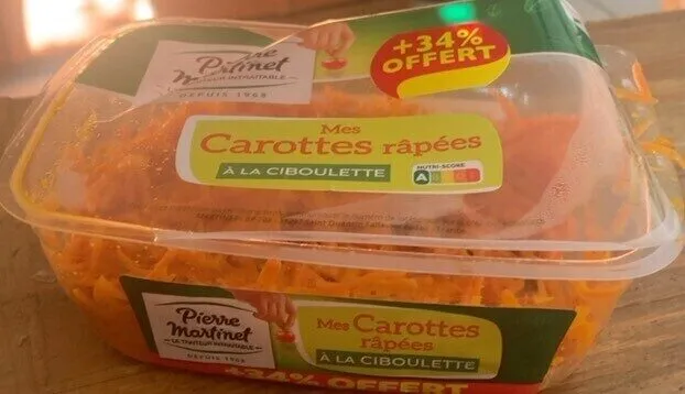 Carottes rapées à la ciboulette