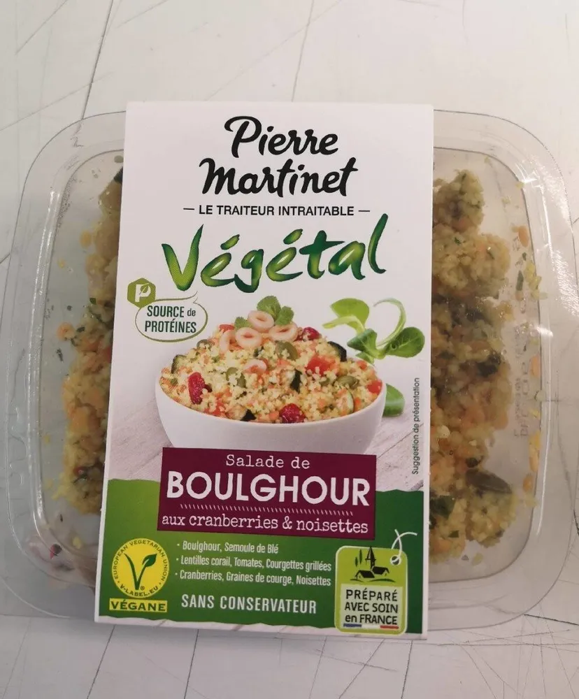 Salade de boulghour aux cranberries & noisettes