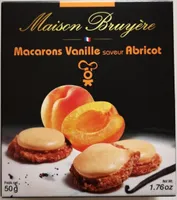 Macarons vanille saveur abricot