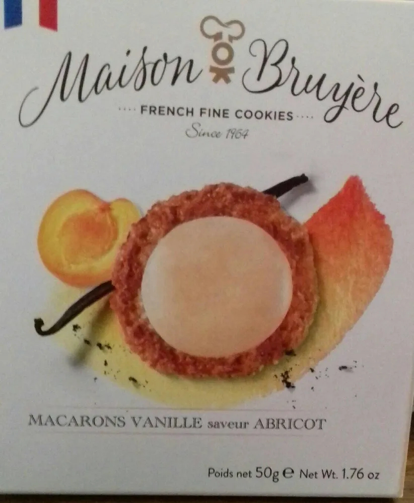 Macarons Vanille saveur Abricot