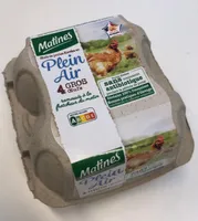 Oeufs poules plein air calibre moyen