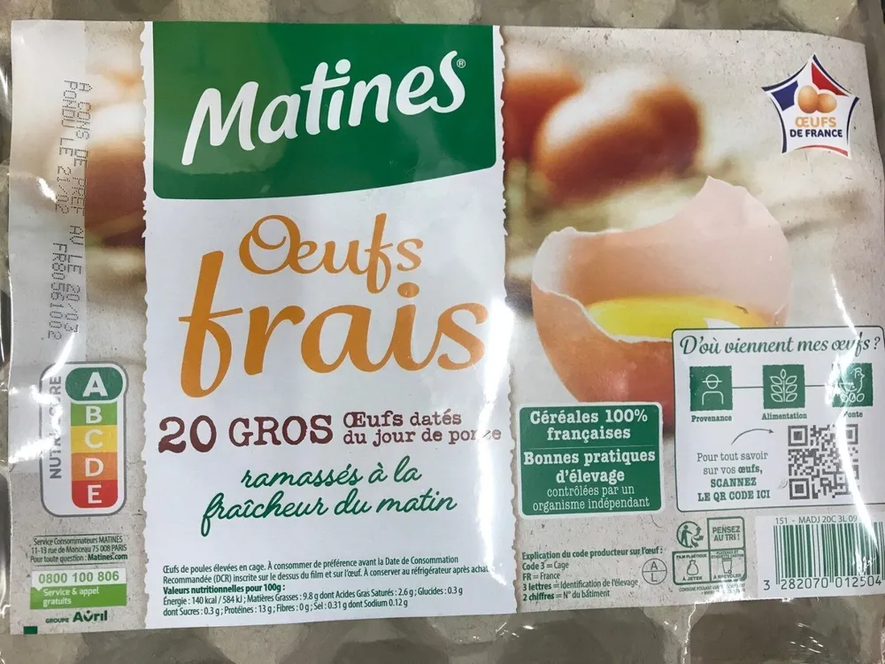 Oeufs frais