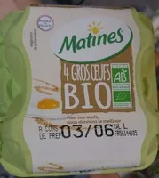 4 gros oeufs bio