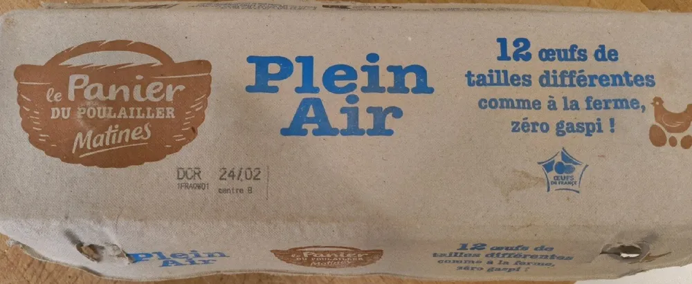 Oeufs plein air
