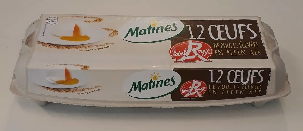 12 oeufs plein air Label Rouge