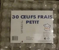 30 Oeufs frais petits