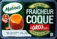 Fraîcheur Coque 6 Gros Oeufs extra frais - Matines
