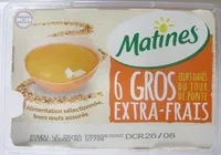 6 Gros œufs datés du jour de ponte Extra-Frais (poules en cage)