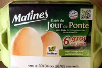 Matines gros oeufs frais