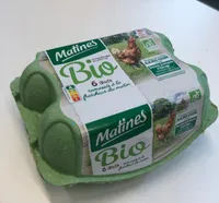 œufs de Poules élevées en plein air Bio