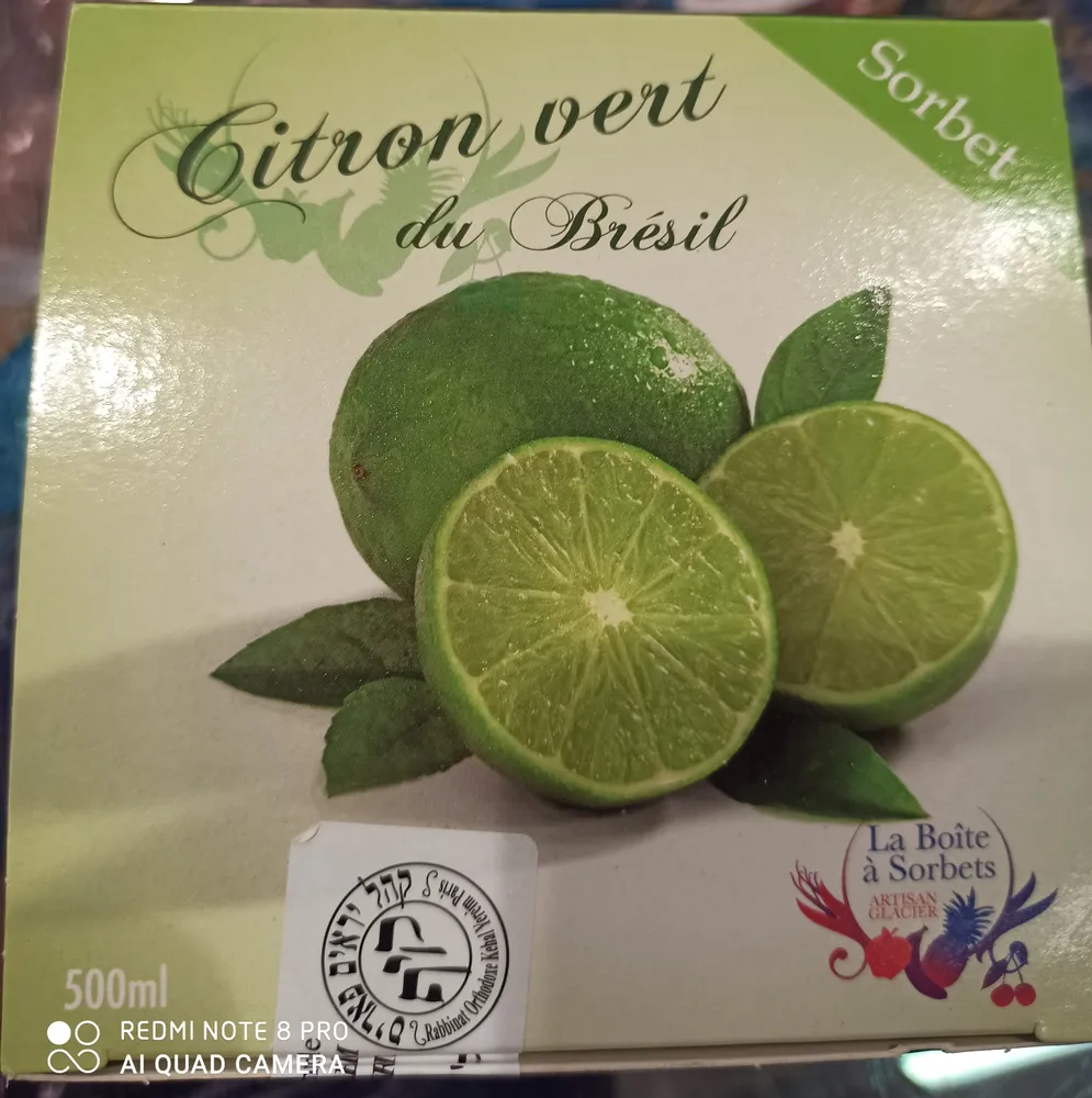 Sorbet Citron vert de Brésil