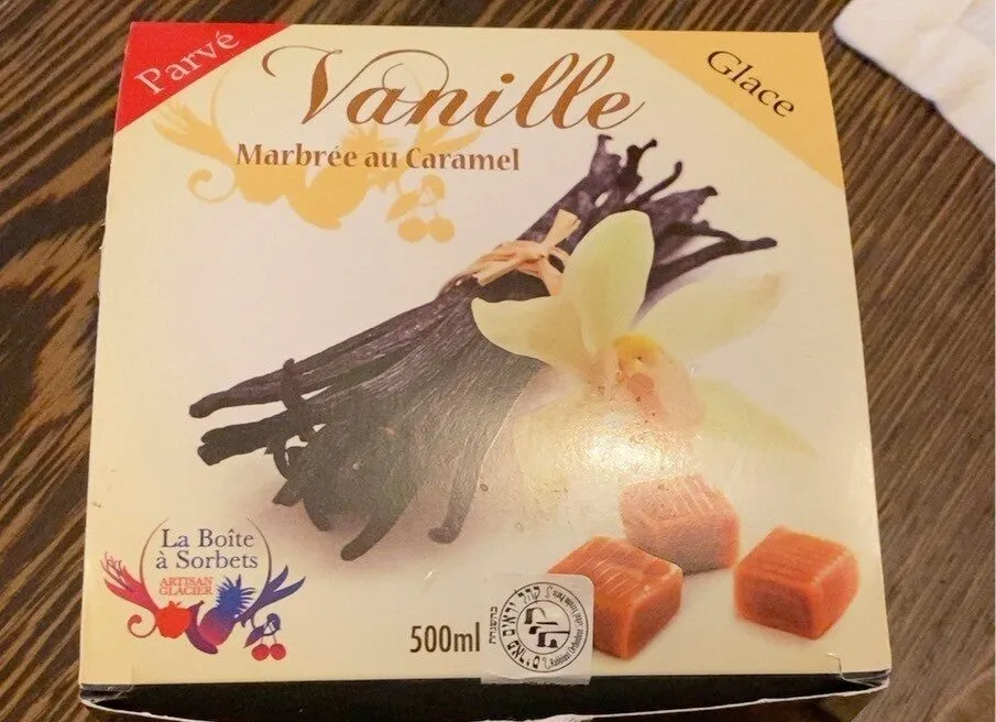 Vanille marbree au caramel